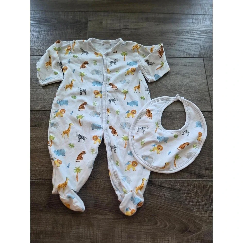 Kissy kissy baby boy footed sleeper 6-9 mos